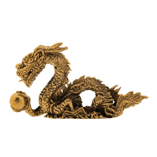 Miniaturfigur Drache, liegend